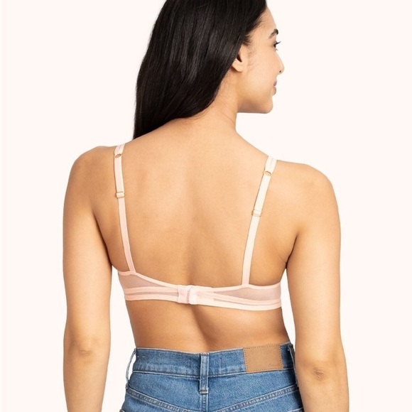 Lively | Floral Mesh Trim Breathable Bralette in Retro Blooms Size Medium - Picture 3 of 10